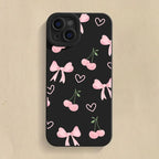 Cute Bow Cherry Case for Xiaomi Redmi Note 14 13 12 11 Pro Plus