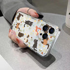 Graffiti Cartoon Dogs Cats Case for Samsung Galaxy A55 A35 A15 S24 S23 Ultra