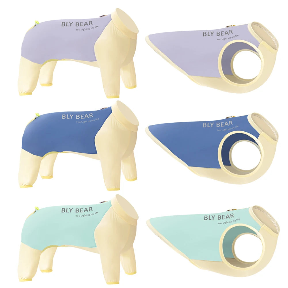 Dog Cooling Vest Summer UV Sun Protection Breathable Mesh Ice Jacket Adjustable