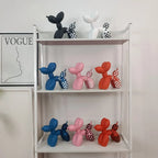 Orange Pink Balloon Dog Statues Decorative Figurines Living Room Bookshelf Office Pop