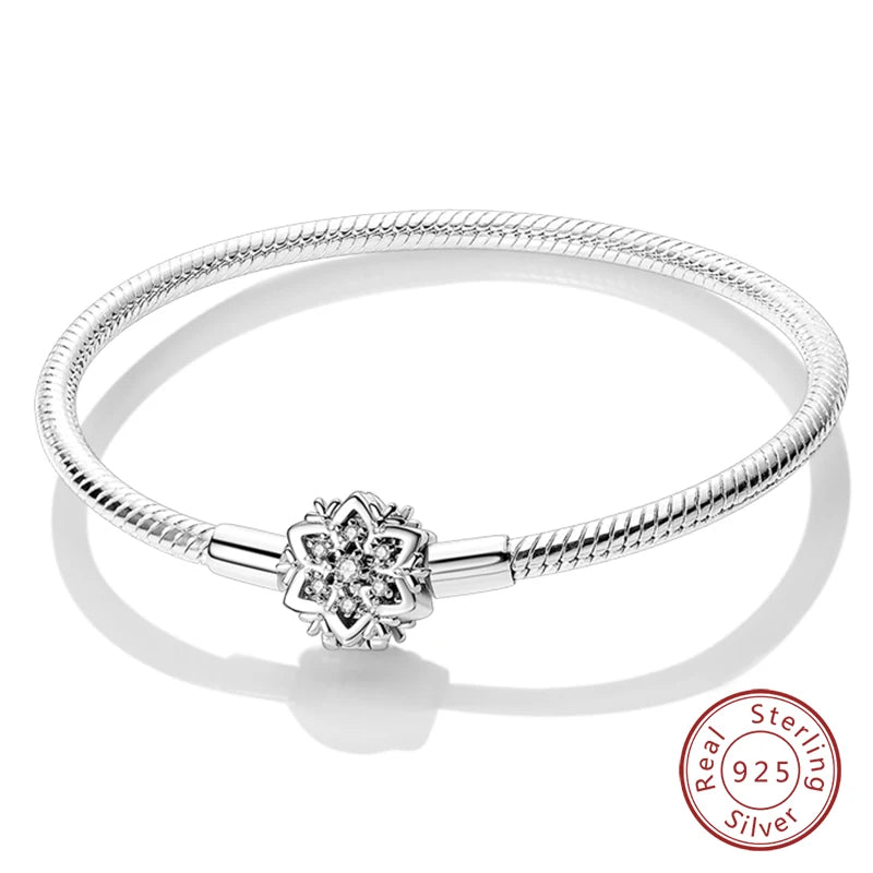 925 Sterling Silver Forever Love Peach Heart Bracelets Star Moon Airplane Earth Bracelets For Women Fit DIY Charms Party Jewelry