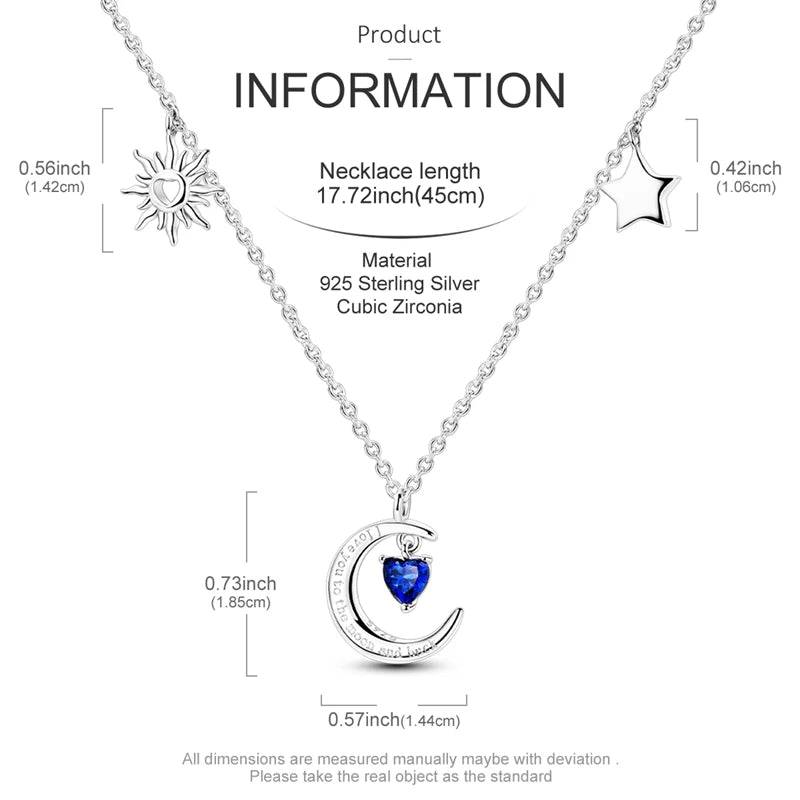 925 Sterling Silver Luminous Firefly Heart Shaped Zircon Pendant Necklace For Women Fashion Anniversary Birthday Jewelry Gifts