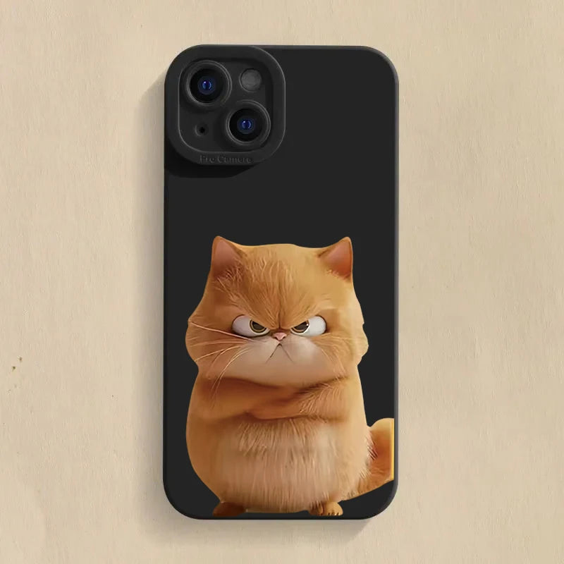 Funny Cool Cat Matte Case for iPhone 17 16 15 14 13 12 11 Pro Max