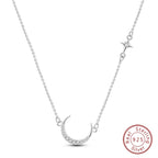 925 Sterling Silver Luminous Firefly Heart Shaped Zircon Pendant Necklace For Women Fashion Anniversary Birthday Jewelry Gifts