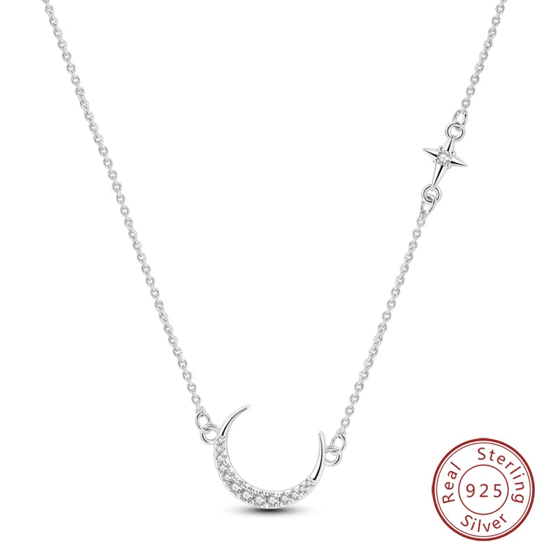 925 Sterling Silver Luminous Firefly Heart Shaped Zircon Pendant Necklace For Women Fashion Anniversary Birthday Jewelry Gifts