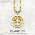 Life Tree Romantic Necklace Link Chain 925 Sterling Silver Love Jewellery