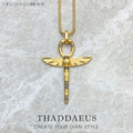 Ankh Cross of Life Scarab Necklace 925 Sterling Silver Fine Jewellery Gift