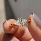 925 Sterling Silver Eternity Princess Square Cubic Zirconia Crystal Ring Engagement Luxury Jewellery