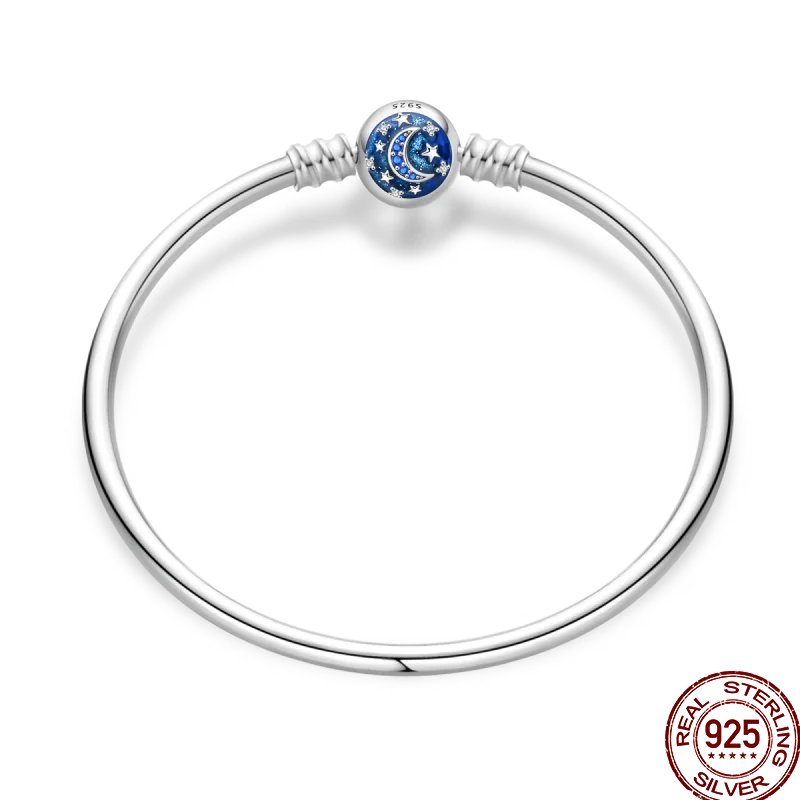 925 Silver 17-20CM Heart Pave Zirconia Original Bracelets Infinity Bracelet Fit DIY Charms Bead Birthday Jewelry Gifts Hot Sale