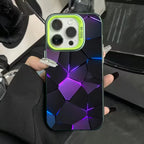 Fashion Honeycomb Building Block IMD Case for iPhone 16 15 14 13 Pro