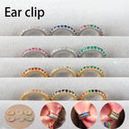 1PC Simple Metal Crystal Ear Cuff Non Piercing Fake Cartilage Clip