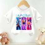 K-pop Girls Summer Short Sleeve Casual Top Cartoon Print T-Shirt