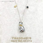 Magic Cat Pendant Necklace 925 Sterling Silver Fashion Jewellery Women Gift