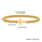 316L Stainless Steel Cross Bracelet for Women, Fashion Adjustable Chain Religious Christian Jewelry