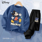 Disney Mickey Mouse Boys Spring Autumn Hoodie and Joggers 2-Piece Set