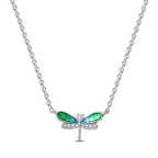 2025 New 925 Sterling Silver Necklace Zircon Heart Butterfly Simple Necklaces For Women Anniversary Birthday Jewelry Gift Female