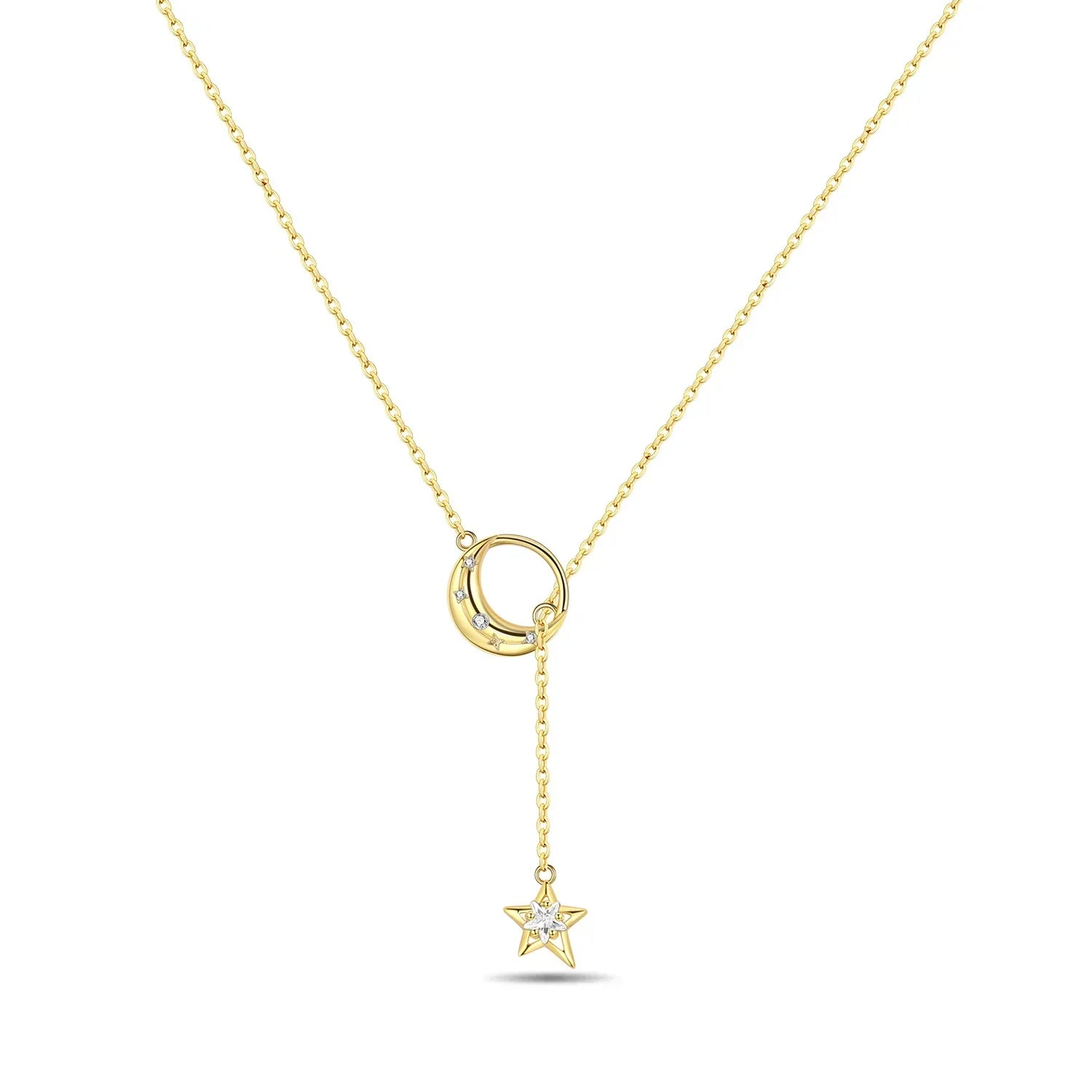 Original 925 Sterling Silver 18K Gold Heart Lock and Key Necklace Y-shaped Chain Necklace For Women Memorial Prayer Jewelry Gift