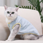 Knitted Cat Vest Warm Thermal Plush Kitty Sweater Fleece Jacket Pullover