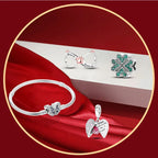 Set Jewelry/Star Moon Devil Eyes Positioning Buckle Sparkling Cross 925 Sterling Silver Original Fits Birthday Party Jewelry Gif