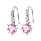 925 Sterling Silver Star Moon Heart Shape Versatile Hoop Earrings Fine Gift