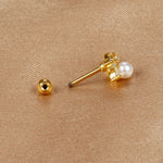 1PC Stainless Steel Mini Zircon Cross Stud Earrings Gold Helix Tragus