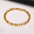 Stainless Steel Chain Bracelet for Women Men Layered Jewelry