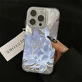 Pink Peony Lotus Case for iPhone 16 15 14 13 12 11 17 Pro Max 7 8 Plus Silver