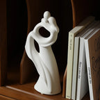 Nordic Ceramic Couple Sculpture Modern Pop Art Living Room Wedding Gift