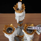Animal Head Candlestick Resin Holder Horse Eagle Bulldog Monkey Lion Wolf Figurines