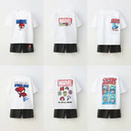 Boys Spiderman Summer T-Shirt & Shorts 2pc Set Kids Cartoon Casual Tracksuit