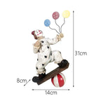Circus Clown Statue Joker Figurine Buffoon Doll Collection Living Room Design Decor