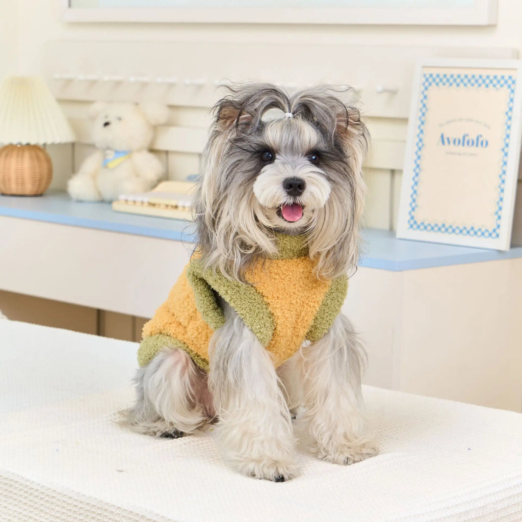 Fleece Puppy clothing for cold weather, Warm  Cat Clothes , Pet plush Sweater for outdoor walking winter coats must-have