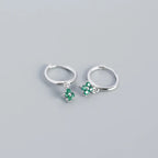 2PC Stainless Steel Cubic Zirconia Small Hoop Earrings Helix Tragus