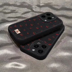 Small Cherry Pattern Case for iPhone 17 16 15 14 13 12 11 Pro Max XR XS Mini