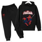 Kids Spiderman Pullover & Sweatpants Set Boys Girls Warm Fashion Outfit