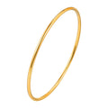 Women Bangle Bracelet Stainless Steel, 18k Gold Plated 2mm Stackable Glossy Thin Jewelry