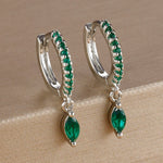 Luxury Cubic Zirconia Stainless Steel Gold Colour Horse Eye Earrings