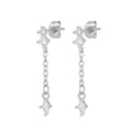 2PCS Gold Colour Star Dangle Earrings Luxury Star Pendientes y2k Jewelry
