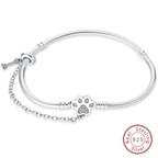 925 Sterling Silver Forever Love Peach Heart Bracelets Star Moon Airplane Earth Bracelets For Women Fit DIY Charms Party Jewelry