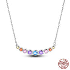 925 Sterling Silver Luminous Firefly Heart Shaped Zircon Pendant Necklace For Women Fashion Anniversary Birthday Jewelry Gifts