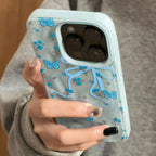 Pink Butterfly Rose Floral Case for iPhone 17 16 15 14 13 12 11 Pro Max Plus