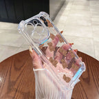 Little Bear Bow Clear Case for iPhone 17 16 15 14 13 12 Pro Max