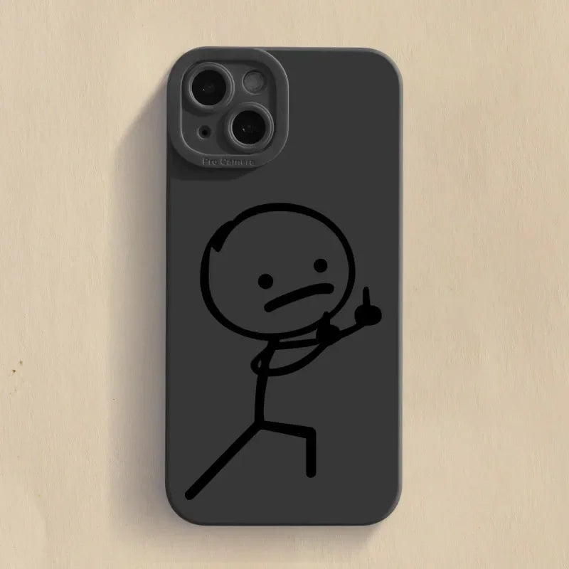 Cute Cartoon Matchman Case for Samsung S23 S22 Ultra A73 A54 A33