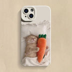 Funny Cute Cat Silicone Case for Samsung Galaxy A14 A34 A54 S23 S22