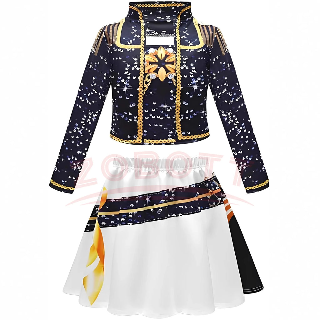 Kids Kpop Demon Hunter Cosplay Rumi Zoey Mira Suit 3D Print Costume Outfit