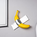 Resin Tape Banana Comedian Figurine Wall Art Bathroom Kitchen Interior Decoration