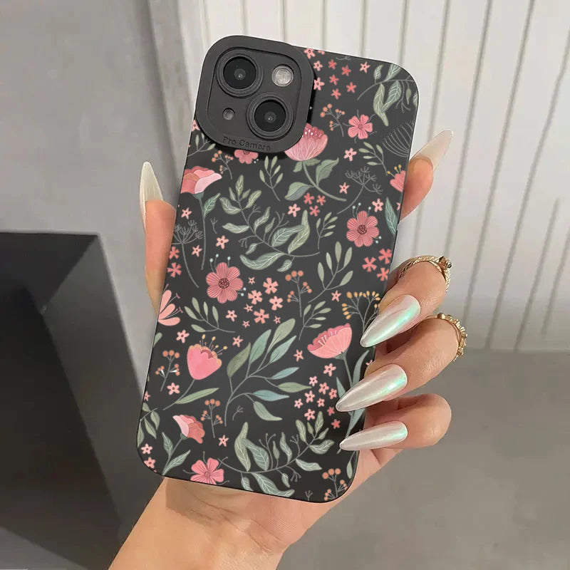Colourful Flowers Rainbow Case for iPhone 16 15 14 13 12 Pro Max