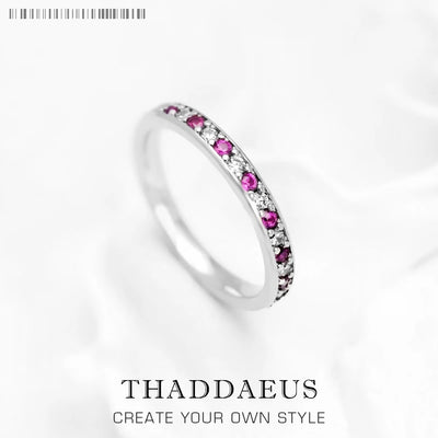 Elegant Colourful Stones Ring 925 Sterling Silver Romantic Jewellery Women