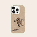 Patterned Turtle Lychee Case for iPhone 17 16 15 14 13 12 Pro Max