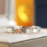 925 Sterling Silver Vintage Geometric Shape Zircon Ring High Quality Fine Jewellery Accessory